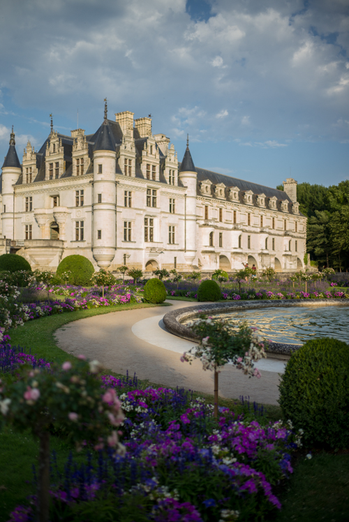 Purple Garden at Chateau Chenonceau